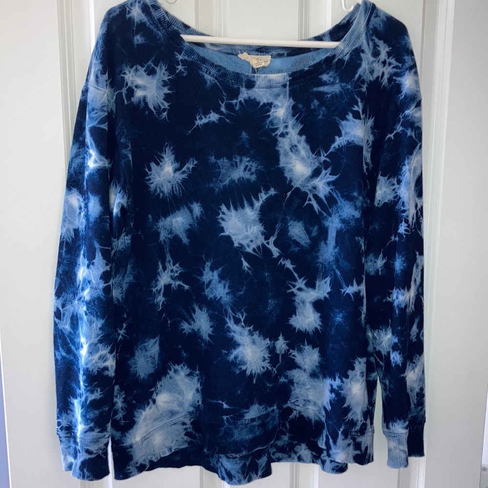 Jane & Delancey women’s M medium long sleeve shirt dark blue